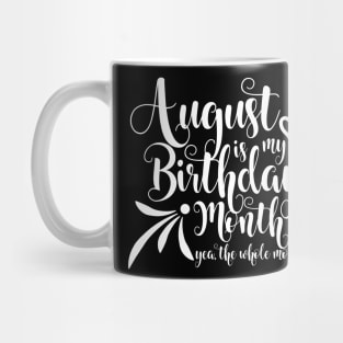 August Birthday (white version) Mug